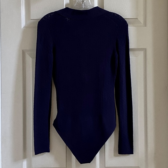 Maje Pointelle knit body suit sz M - Picture 16 of 16